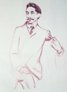 Portret Roberta de Montesquiou (1855-1921) 1901 (kolorowa kreda na papierze)